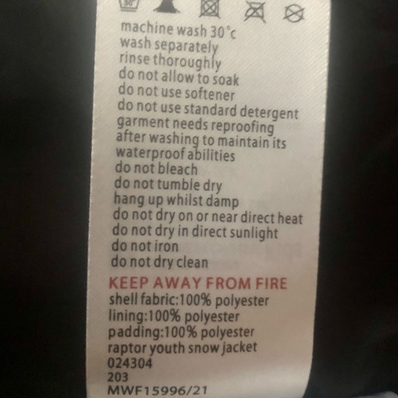 Mountain Warehouse Kids Sz 13 Ski Jacket - Picture 11 of 11